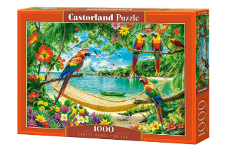 Obrázek z Puzzle papoušci v tropickém ráji 1000 dílků 